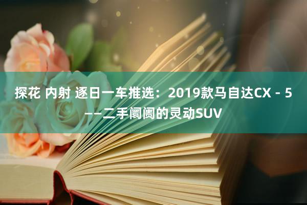 探花 内射 逐日一车推选：2019款马自达CX - 5——二手阛阓的灵动SUV