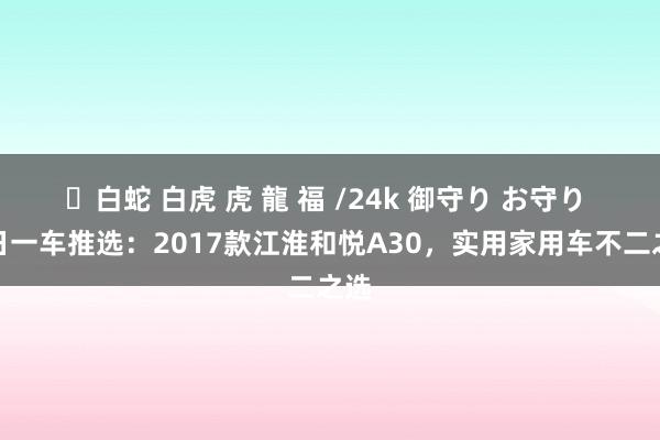 ✨白蛇 白虎 虎 龍 福 /24k 御守り お守り 逐日一车推选：2017款江淮和悦A30，实用家用车不二之选