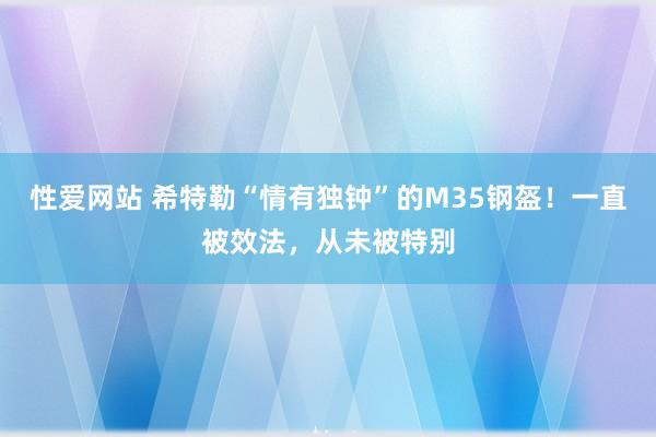 性爱网站 希特勒“情有独钟”的M35钢盔！一直被效法，从未被特别