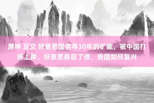 原神 足交 好意思国苦寻30年的矿藏，被中国打捞上岸，好意思条目了债，我国如何复兴