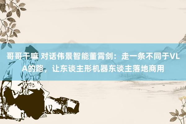 哥哥干嘛 对话伟景智能董霄剑：走一条不同于VLA的路，让东谈主形机器东谈主落地商用