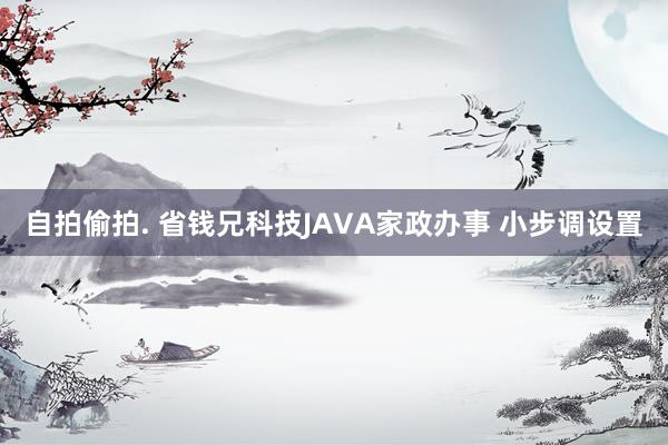 自拍偷拍. 省钱兄科技JAVA家政办事 小步调设置