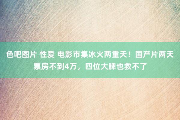 色吧图片 性爱 电影市集冰火两重天！国产片两天票房不到4万，四位大牌也救不了