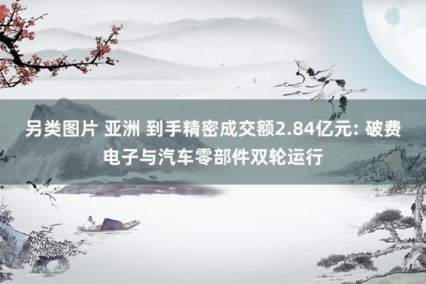 另类图片 亚洲 到手精密成交额2.84亿元: 破费电子与汽车零部件双轮运行
